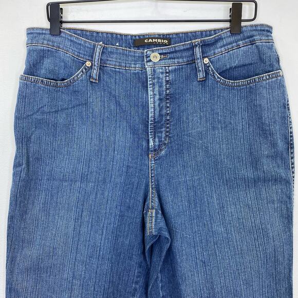 Cambio Jade Jeans Womens SZ 16 Medium Blue Straight Leg High Rise Style 005400 - Picture 2 of 9